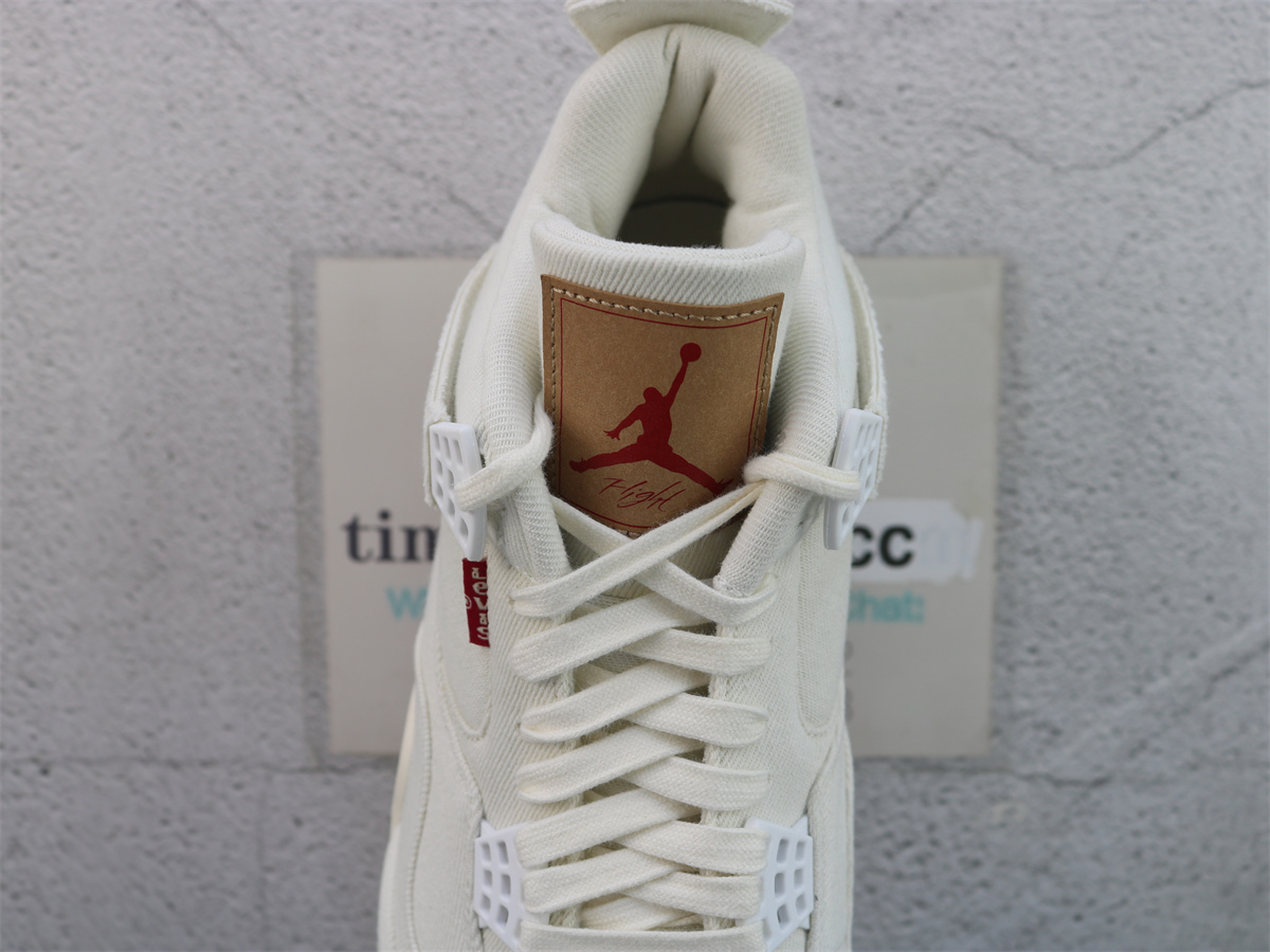 GX Batch Air Jordan 4 Retro Levis White AO2571-100